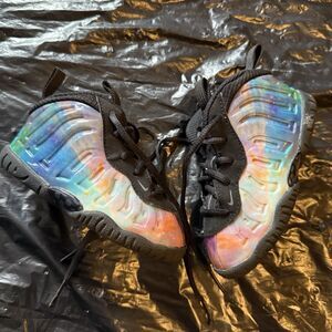 Nike Little Posite One XX Big Bang Galaxy Kids Sneakers Multicolor Black 6c